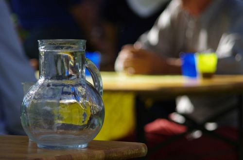 pitcher water glass