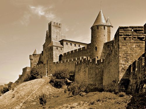 carcassonne france the city walls