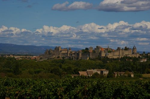 carcassonne cloudiness landscape