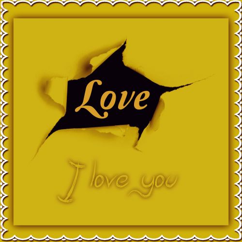 card i love you love