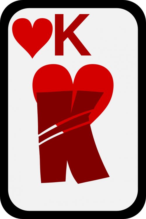 card hearts king