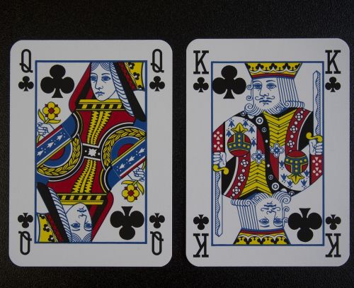 card game lady king