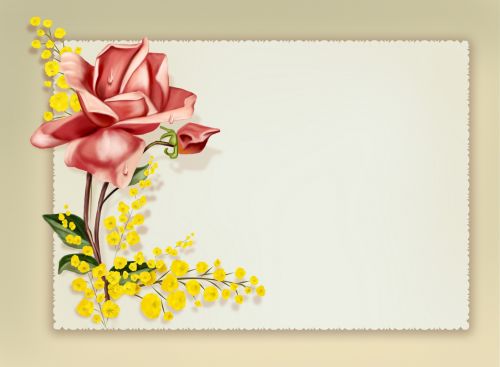 Card With Flowers