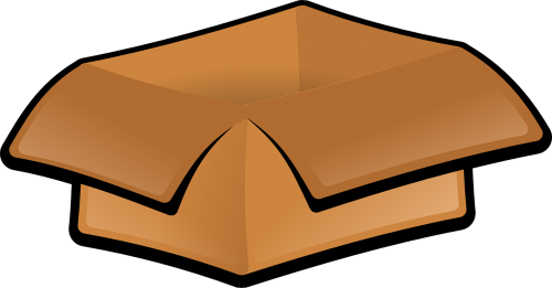 cardboard box open