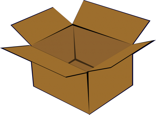 cardboard box box open