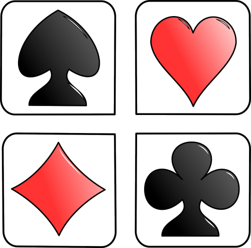 cards heart symbols