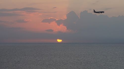 caribbean sea sunset