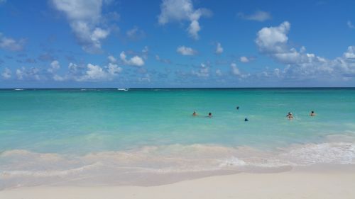 Caribbean Beach And People