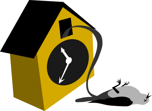 caricature cartoon clock