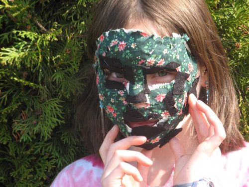 carnival mask plaster mask