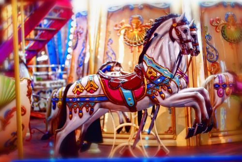 carnival carousel horses
