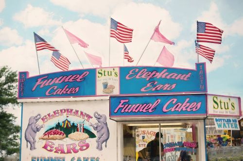 carnival funnel cake stand amusement