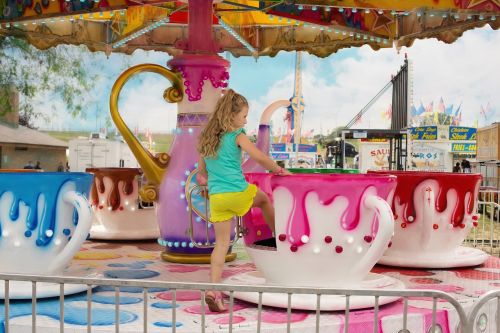 carnival summer tea cup ride