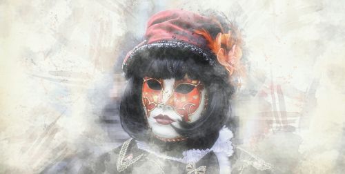 carnival mask abstract