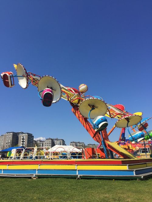 carousel amusement colors