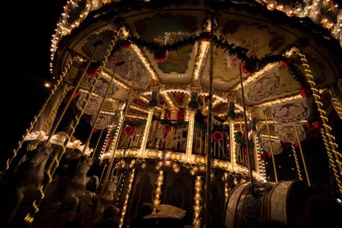 carousel christmas market christmas