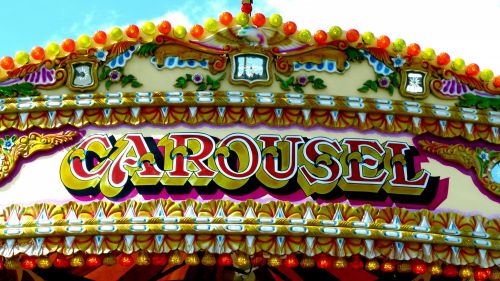 Carousel Sign On Carousel Ride