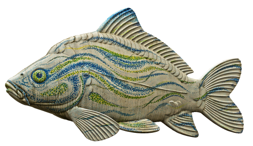 carp fish sculpture