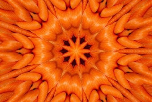 carrots symmetry orange