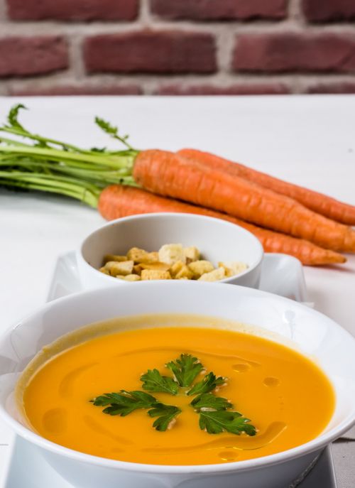 carrots soup fresh soup food