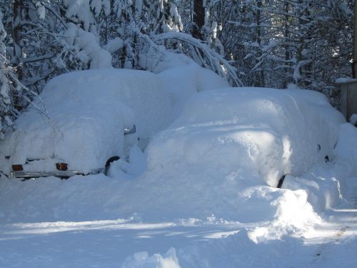 cars coverd with snow winter snow drifts