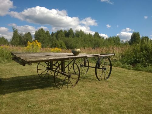 cart village wagon