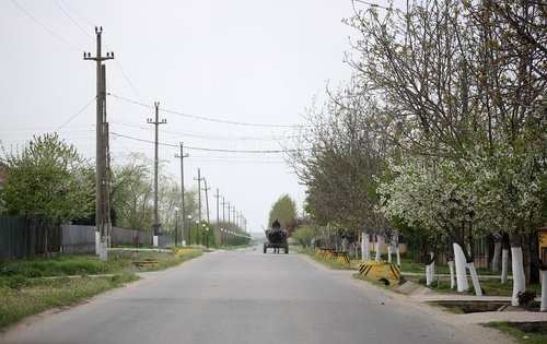 cart  street  village