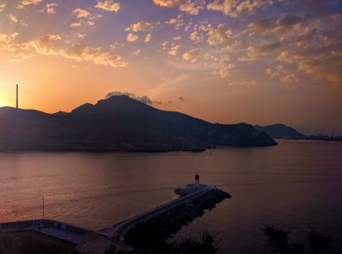 cartagena sunrise clouds