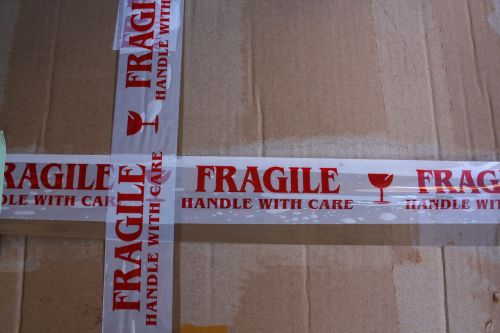 carton fragile fragile cardboard