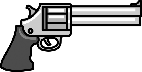 cartoon gun pistol