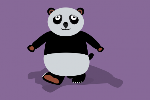 cartoon animals panda