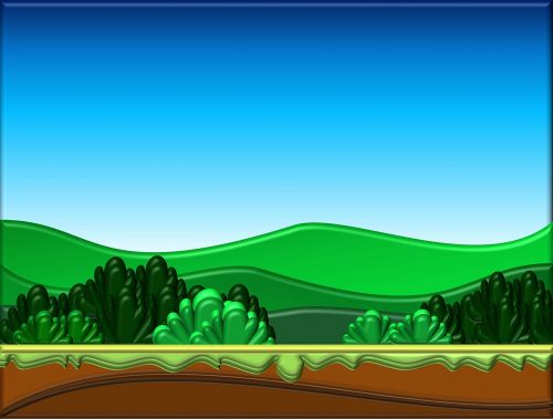 cartoon background landscape nature