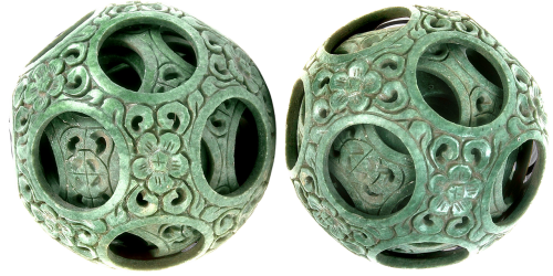 carved ball east miniature