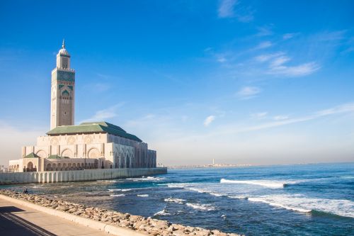 casablanca mosque sea