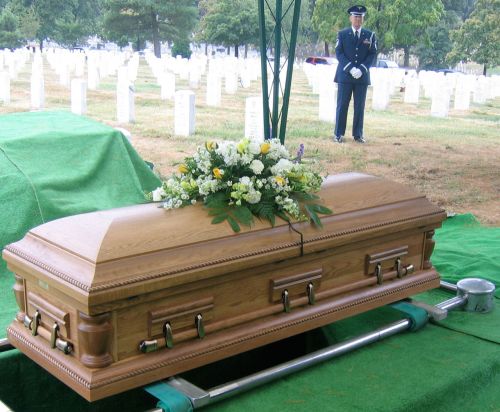 Casket Over Plot