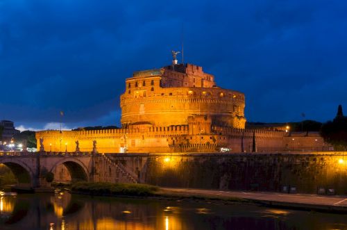 castel sant'angelo castle of the holy angel mausoleum of hadrian