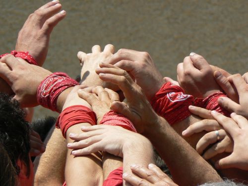 castellers castells hands