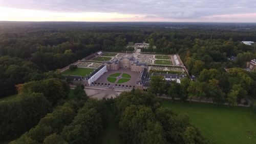 castle palace aerial view