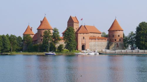 trakai castle lake europe