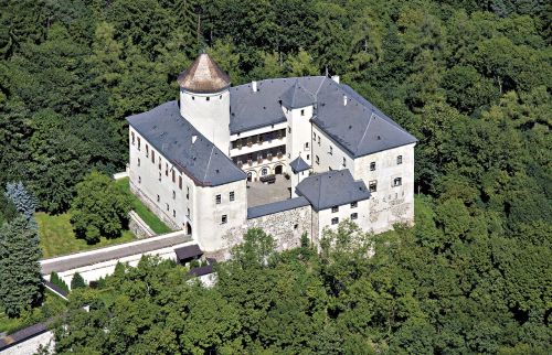 castle rychumburk aerial view