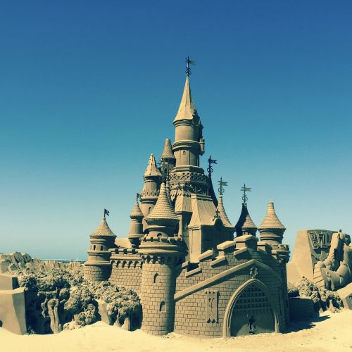 castle sand sculptures sand