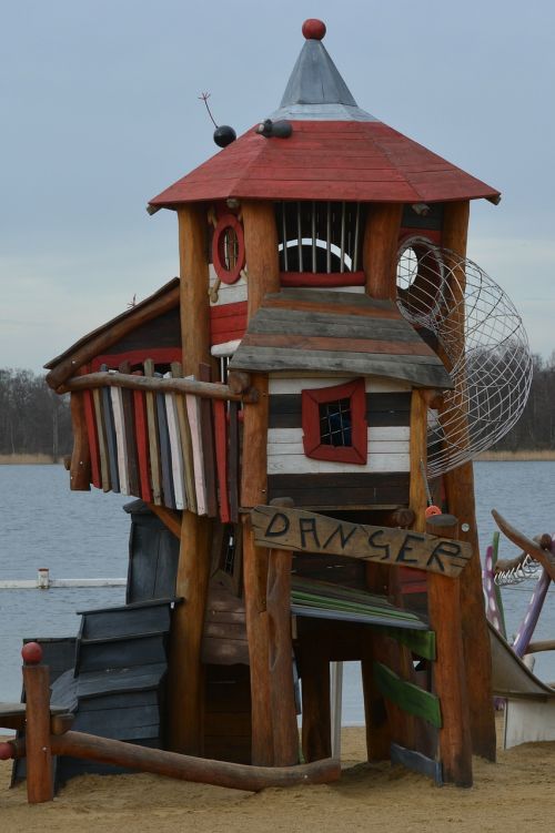 castle tower children's playground