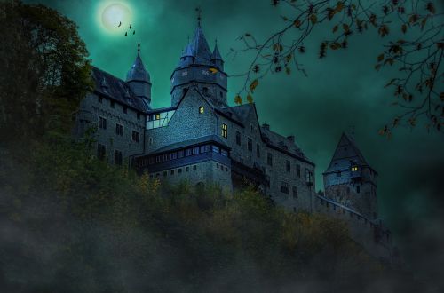 castle night middle ages