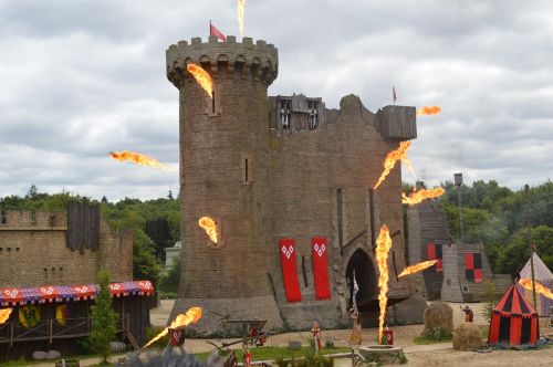 castle fire medieval