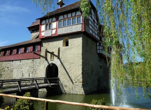 castle moated castle drawbridge