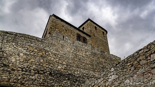 castle  sky  the walls