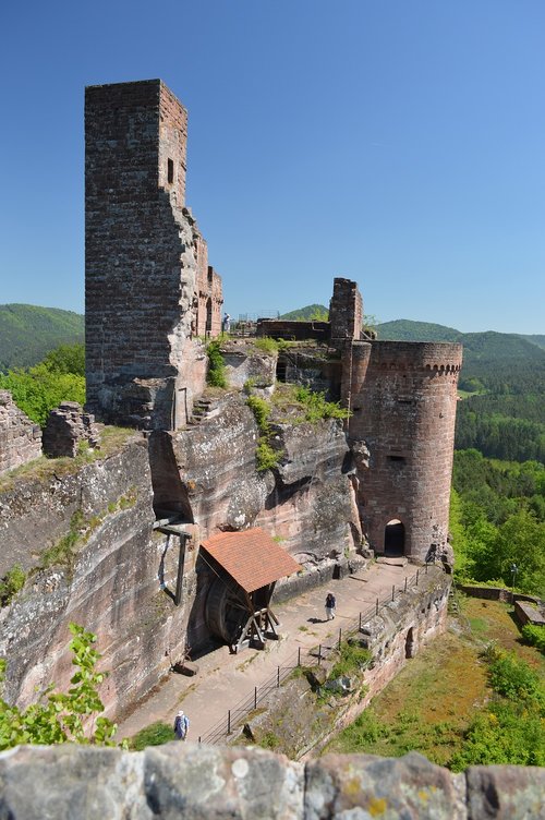 castle  keep of alt-dahn  palatinate forest