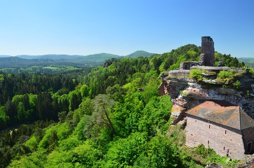 castle  keep of alt-dahn  palatinate forest