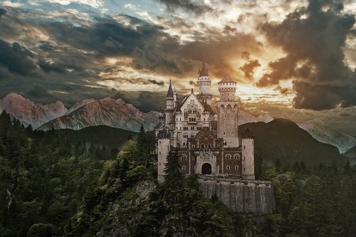 castle  fantasy  clouds