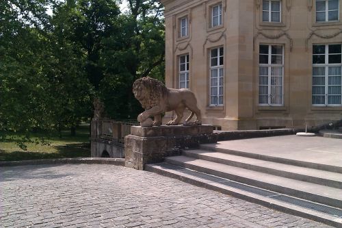 castle nature lion
